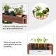 3-tier raised garden bed made of solid wood, featuring adjustable shelves for various potted plants and efficient.
