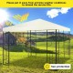 10 x 10 feet patio gazebo canopy tent with a solid steel frame, perfect for outdoor parties and UV protection.