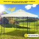 10x10 feet patio gazebo canopy tent with a double tier roof, sturdy steel frame, perfect for outdoor activities.