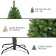 Premium 9 ft artificial Christmas tree with 2132 PVC tips and a sturdy foldable metal stand for indoor holiday decor.