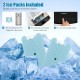 Two ice packs included for the 3-in-1 evaporative air cooler, enhancing cooling efficiency during hot summer days.