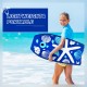 41-inch lightweight bodyboard with a blue shell design, ideal for summer surfing at the beach or pool.