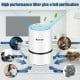 Mini Ionic 3-in-1 Composite HEPA Air Purifier with night light, featuring efficient filtration for smoke, dust, and.
