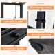 Close-up of the Modern Standing Shelf Lamp's pull-switch chain, convenient handle, and wire storage clamp for organized.