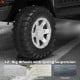 Close-up of a 12" thick plastic wheel with spring suspension for the 12V Kids Electric Ride On Truck, ideal for smooth.