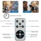 Outdoor waterproof Christmas snowflake LED projector lights with remote control, ideal for creating festive snow scenes.