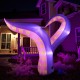 Giant 6.5 ft inflatable tentacles with LED lights, creating a spooky effect for Halloween decorations outdoors.