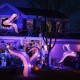 Giant 6.5 ft inflatable tentacles with LED lights, perfect for Halloween decorations, showcasing a spooky sea creature.