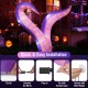 Giant 6.5 ft inflatable tentacles with LED lights, featuring suction cups for easy installation and spooky Halloween.