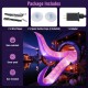 Giant 6.5 ft inflatable tentacles with LED lights and suction cups, perfect for spooky Halloween decorations.