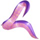 Giant 6.5 ft inflatable tentacles in pink and purple with LED lights, perfect for spooky Halloween displays.