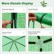 Detail shots of the mini greenhouse showing smooth zippers, fixed straps, sturdy roof, and easy-assembly connectors.