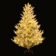 6-foot pre-lit artificial Christmas tree with snow flocking and 340 warm white LED lights, perfect for festive.