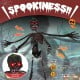 6-foot animated skeleton decoration with glowing red eyes, spooky sounds, and 4 adjustable arms for Halloween fright.