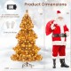 6-foot artificial Christmas tree with 493 branch tips and 200 LED lights, perfect for festive gatherings and events.