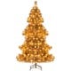 6-foot artificial Christmas tree with 493 branch tips and 200 warm white LED lights, perfect for festive gatherings.