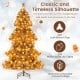 Distinctive chocolate-colored foliage on a 6-foot artificial Christmas tree, featuring 493 lifelike branch tips for.