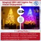 6 feet artificial Christmas tree with 280 LED lights in warm white and multi-color, featuring 11 lighting modes.