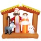 Inflatable 6-foot nativity scene featuring LED lights, durable polyester, and weather-resistant design for outdoor.