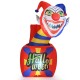 6 ft Halloween inflatable clown with LED lights, featuring a playful jack-in-a-box design for indoor or outdoor decor.