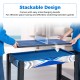 Stackable design of the 6-in-1 combo game table with interchangeable boards for easy game transitions.
