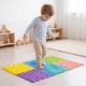 Colorful interlocking sensory mats with raised textures, promoting tactile play and sensory development for kids.