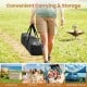 Spacious 6-person outdoor camping tent in grey with easy setup, rainfly, and carrying bag for convenient travel.