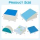6-piece soft play set for toddlers featuring climbing triangle and ramp, made of waterproof PU leather and high-density.