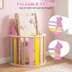 Toddler indoor play gym featuring a foldable climbing frame and colorful foam blocks for imaginative play and safe activities.
