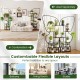 6-tier black metal plant stand with butterfly design, featuring 12 shelves and 4 hooks, ideal for living rooms and.