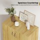 Spacious countertop of the 6-tier oak shoe cabinet, ideal for keeping daily essentials accessible and organized.