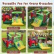 Colorful 6-in-1 inflatable bounce house with double slides, perfect for birthday parties and outdoor fun for kids.