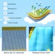 Thickened Oxford cloth detail of the 6-in-1 inflatable bounce house, showcasing durability and puncture resistance.