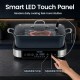 X Quart Multi Cooker features a smart LED touch panel for adjustable temperature and timer, perfect for versatile cooking.