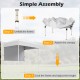 Step-by-step assembly of the 6 x 4 FT pop-up canopy tent with half sidewall for easy outdoor setup.