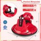 Red 12V kids ride-on bumper car with remote control, lights, and music, designed for safe and exciting driving.