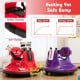 Red 12V kids ride-on bumper car with remote control, safety harness, and soft bumper for safe, exciting fun.