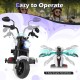 Kids motorcycle with easy-to-grip handlebars, bright headlights, and training wheels for safe riding fun.