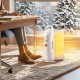 Electric oil-filled radiator heater in white, 700W, with adjustable thermostat, ideal for heating up to 120 sq. ft.