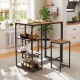 3-Piece Bar Table Set for 2 Bar-Height Dining Table with 2 Stools - Gallery View 2 of 11