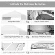 Foldable 17x10 feet pop-up canopy with sturdy metal frame and adjustable heights, perfect for outdoor activities and.