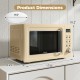 Cream white 700W retro countertop microwave oven dimensions, featuring a compact design for small spaces and easy.