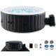 Inflatable round SPA pool with 110/130 air jets, durable PVC walls, and electric heater pump for relaxation.
