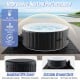 Round 70/80 inches SPA pool with insulated cover, 110/130 air jets, and durable PVC walls for outdoor relaxation.