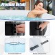 Close-up of the lockable buckles and easy-to-hold handles on the 70/80 inches round SPA pool for secure usage.
