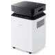 70-pint dehumidifier with LED display, adjustable humidity, and 4 wheels for easy mobility in home or basement use.