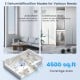 70/90 Pint dehumidifier with continuous and auto mode, covering 4500 sq. ft., ideal for home and basement use.