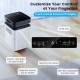 70-pint dehumidifier with touch control panel and LED display, adjustable humidity 30%-80%, ideal for home use.