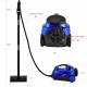 2000W blue steam cleaner mop with detachable handheld unit, featuring a 1.5L tank and 10ft power cord for versatile.