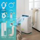 Portable 12000 BTU air conditioner with exhaust hose, window kit, and remote control for efficient cooling and comfort.